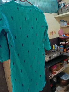 Teal Fish Print Tunic
