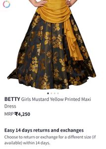 Elegant Mustard &amp; Floral Dress
