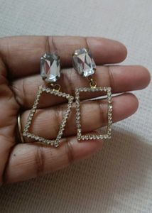 American Stone Ear Rings