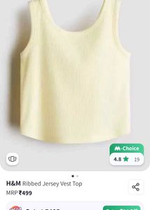 H&amp;M Ribbed Vest Top