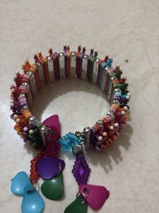 Colorful Beaded Bangle Bracelet
