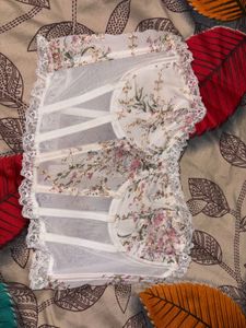 Floral Lace Corset Top