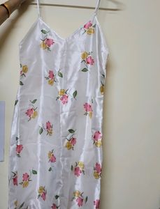 Price Drop!! Silk Slip Floral Pretty Mini Dress Y2K