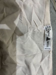 Minx and Moss linen cropped twist knot top
