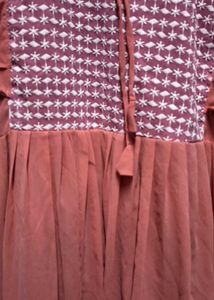 Elegant Pink Embroidered Dress