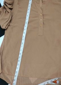 Brown Long Sleeve Top Bust 40