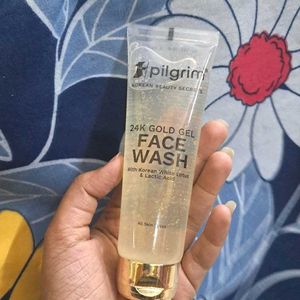 Pilgrim 24k Gold Gel Facewash with Korean White Lo