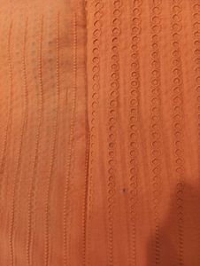 2 Meter Orange Eyelet Chicken Fabric