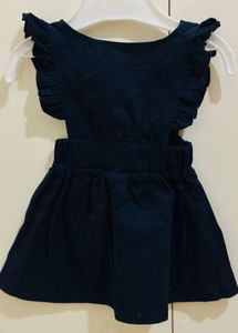 Embroidered Corduroy Mini Dress