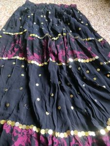 Tiered Floral Maxi Skirt