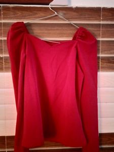 Korean Top With Puffy Shoulder