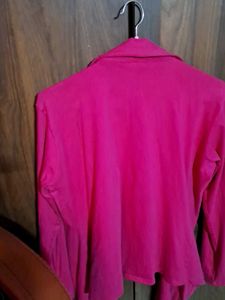 Pink Casual Jacket