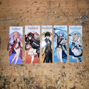 Set Of 5 Genshin Bookmarks