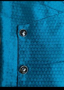 Teal Blue Sojanya Kurta - Size L