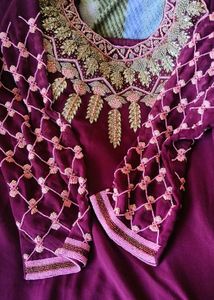 Beautiful Hand Work (Zardozi)Suit Set