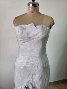 Elegant Silver Formal Gown