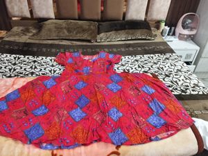 Printed Anarkali Kurti