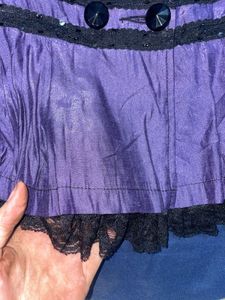 Purple Button-Down Top