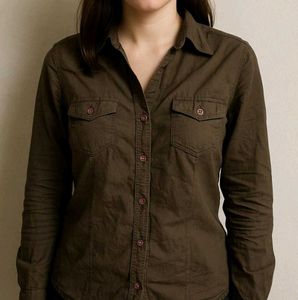 Brown Long Sleeve Shirt