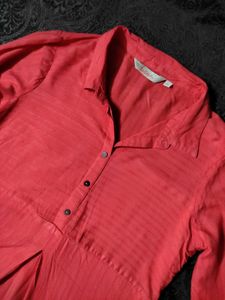 💗Coral Shirt Style Kurta on Sale!