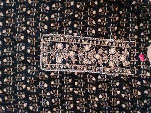Black And White Kurta Set