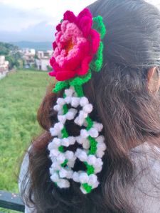 crochet lotus gajra