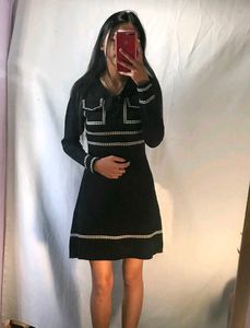 Korean Black High Quality Dress
