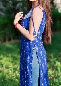 blue pure cute kurti