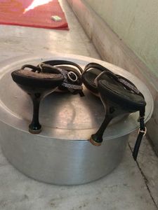 Strappy Black Heels size-38