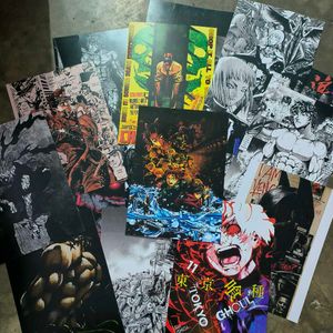 Pack of 20 Mix anime poster Customize available