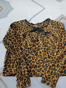 Tiger Print Short Top