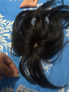Hair Topper with bangs (100% natural human)