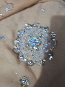 Beautiful Heavy Work Saari With Blouse