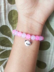 Y2k Pink Panda Charm Bracelet