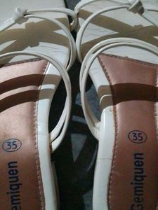 White Gemiquen Sandals