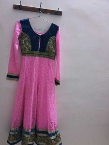 Pink Anarkali Dress