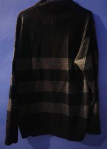 Proline Striped Sweater Black And Grey