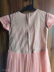 Elegant Peach Ethnic Dress