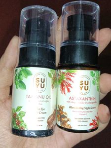 SUYU Skincare Bundle: Under Eye Cream &amp; Night Seru