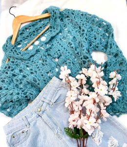 Pinterest Crochet Open Cardigan B