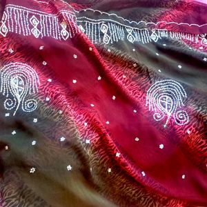 Saree🔥 Full Work On Anchal(Pallu)