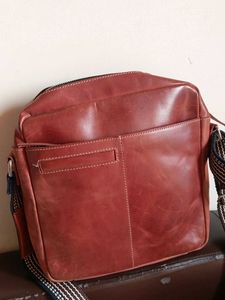 Leather Crossbody Messenger Bag