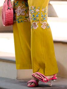 Beautiful Kurta and pant gold colour