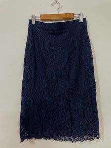 Dark Blue Lace Skirt