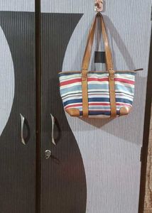 Coach Hampton Stripe Tote