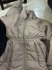 Beige Puffer Jacket