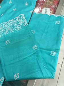 Teal Embroidered Salwar Kameez