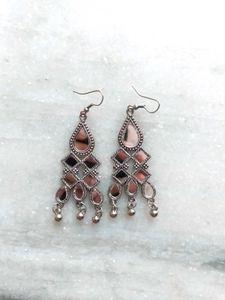 Silver Mirror Earring For Women