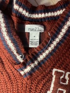 Korean Red Knit Vest stylish