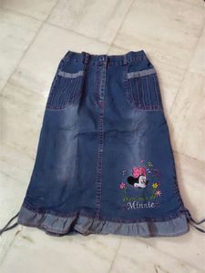 Minnie Mouse Denim Skirt